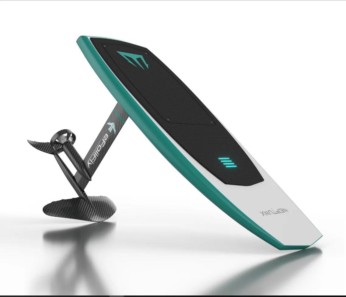 A fast electric hydrofoiling board