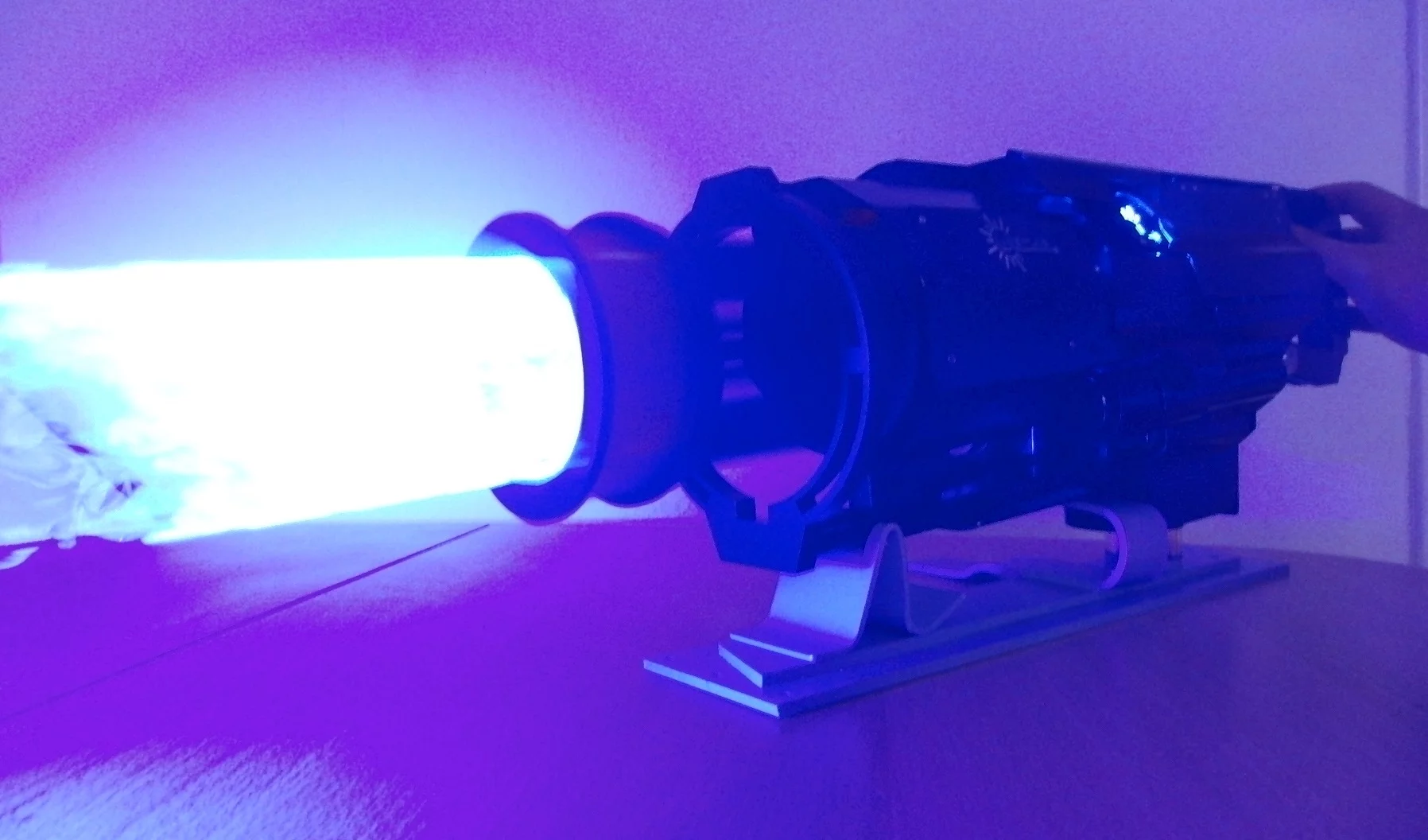 The Laser Gatling Gun shoots a ring of laser light