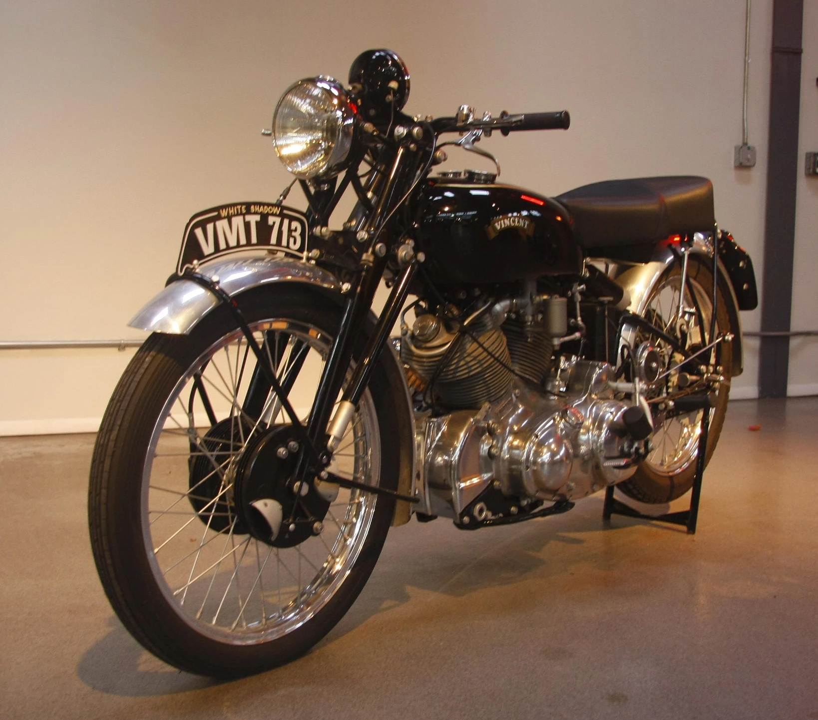 One of only 15 ever produced, this 1950 Vincent Series C White Shadow was sold for US$111,150 at the Quail Motorcycle Gathering in May, 2009. A complete restoration and return to absolute originality ensued, resulting in the bike fetching US$224,250 at auction on January 9, 2015.