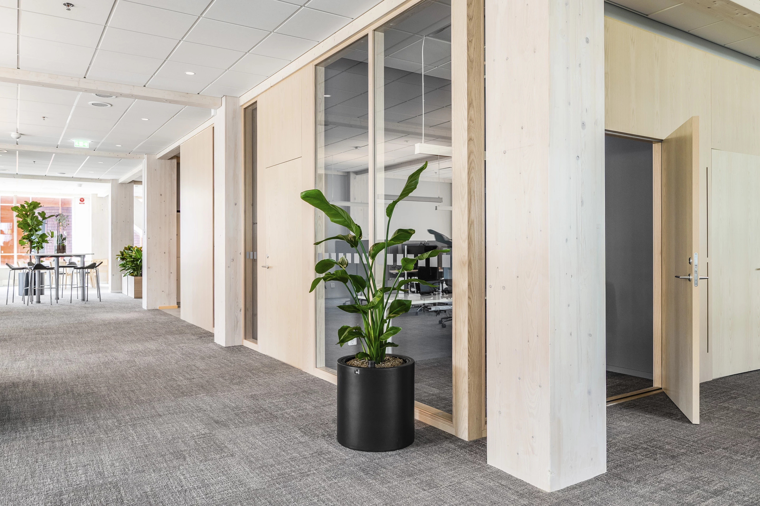 The Fyrtornet's interior is spread over 11 floors and mostly contains office space