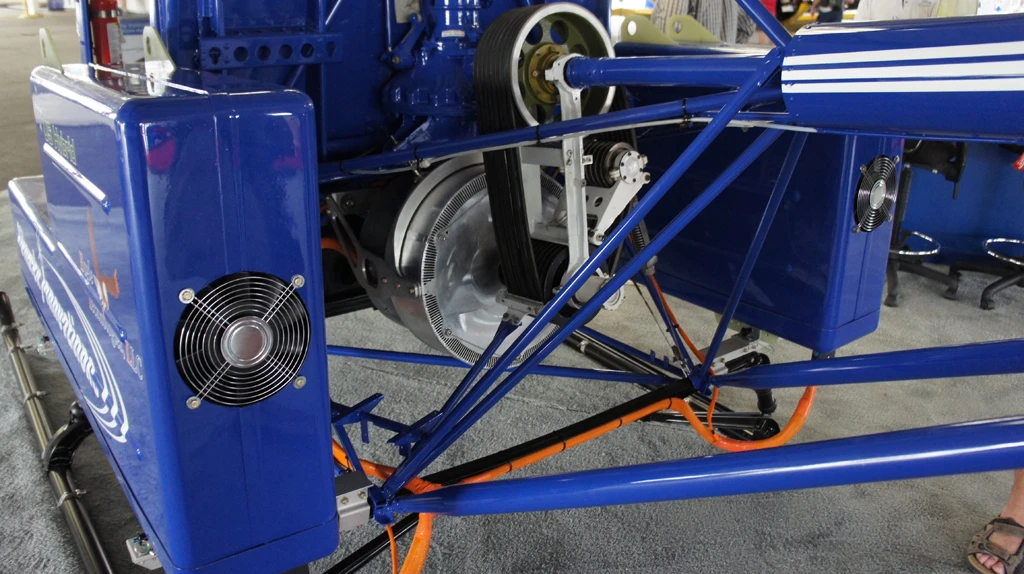 The electric motor has been designed to pick up the same hard points as the piston engine it replaces