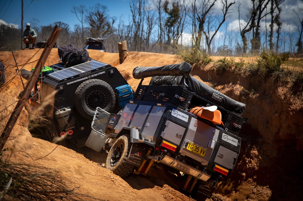 The Deluxe II is built to roll through terrain that will leave other trailers hurting