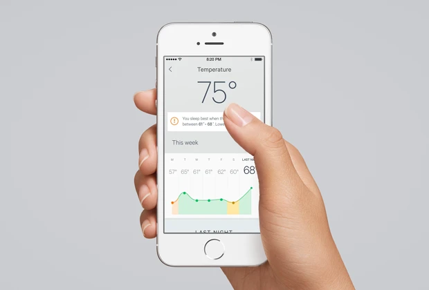 The Sleep Score offers a rating out of 100 based on the quality of the night's rest, determined by the information gathered by the sensors