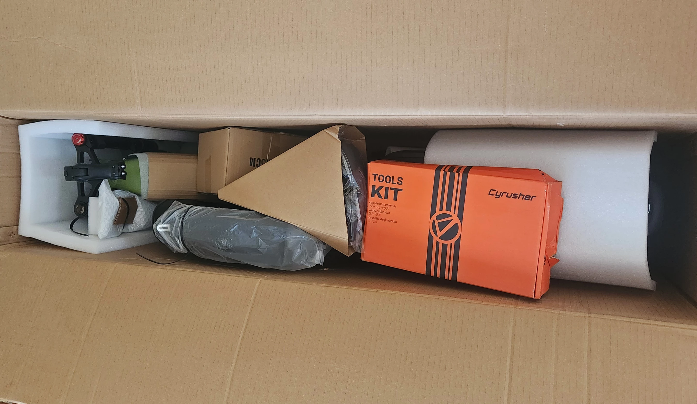 It somehow fit in a pretty tidy little box. It took me a solid hour to put together though