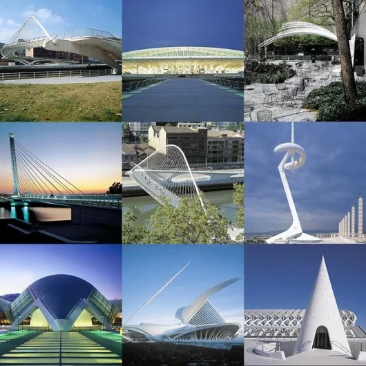 A small selection of Calatrava's work