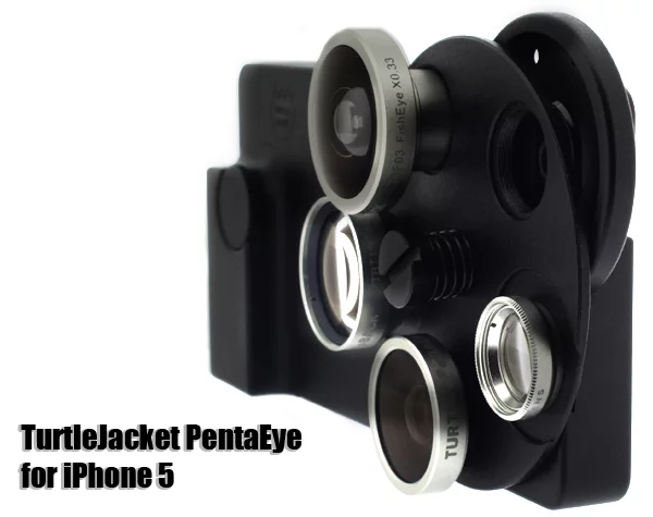 The Turtlejacket PentaEye mounts a series of lenses on a wheel