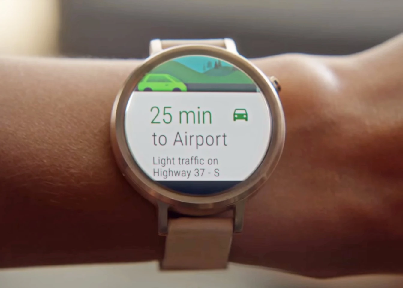 Google Now suits smartwatches – short snippets of info pushed when needed