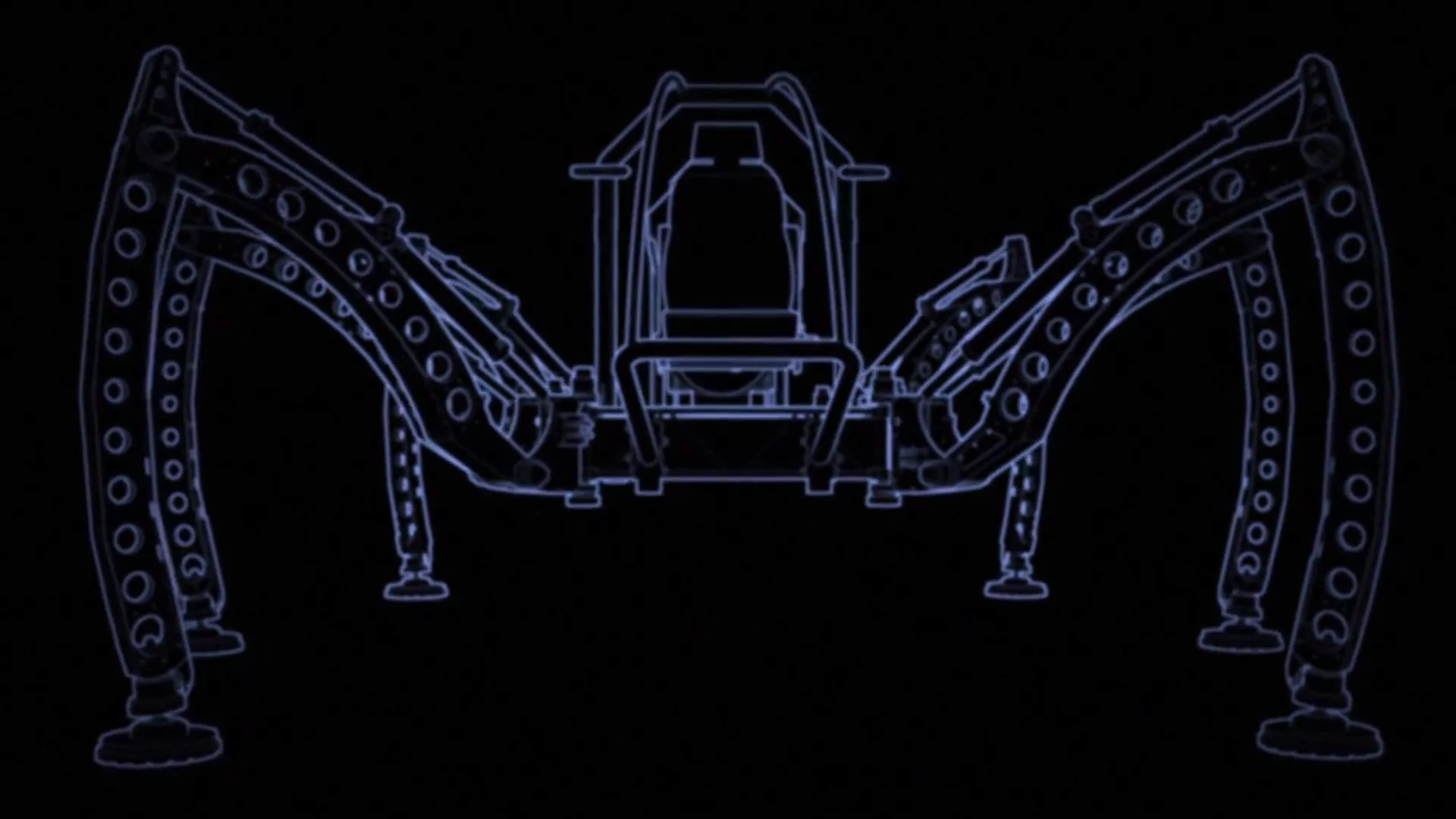 CAD rendering of Mantis, the world's largest hexapod robot
