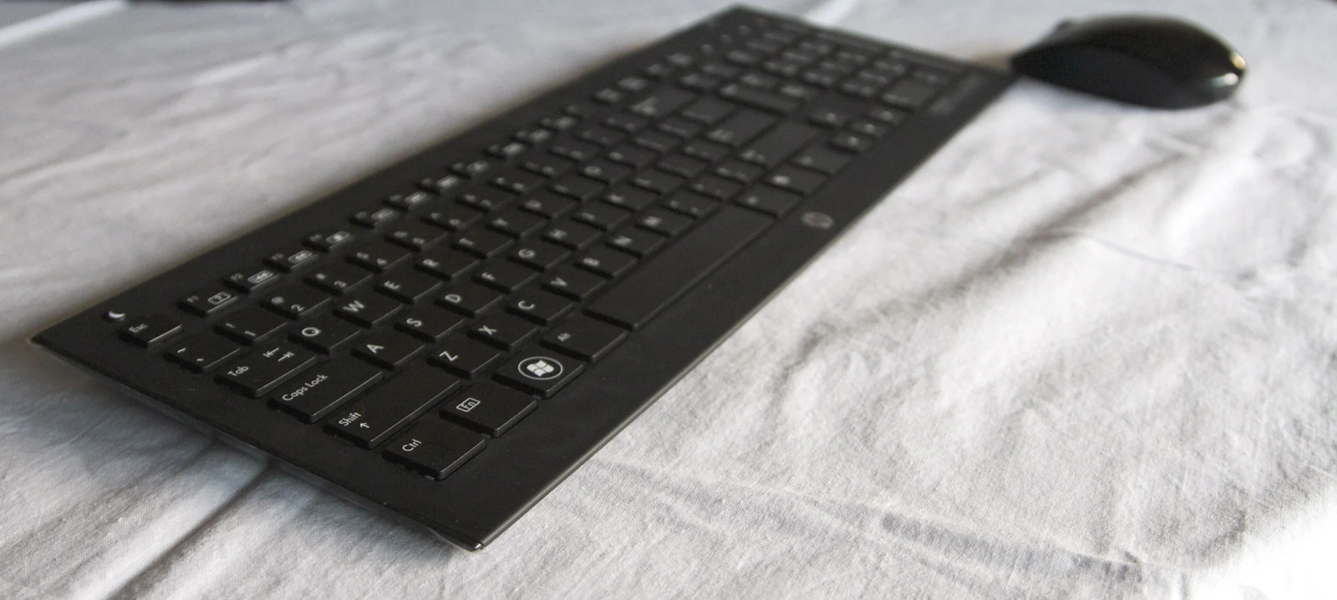 The included chiclet-style keyboard and mouse