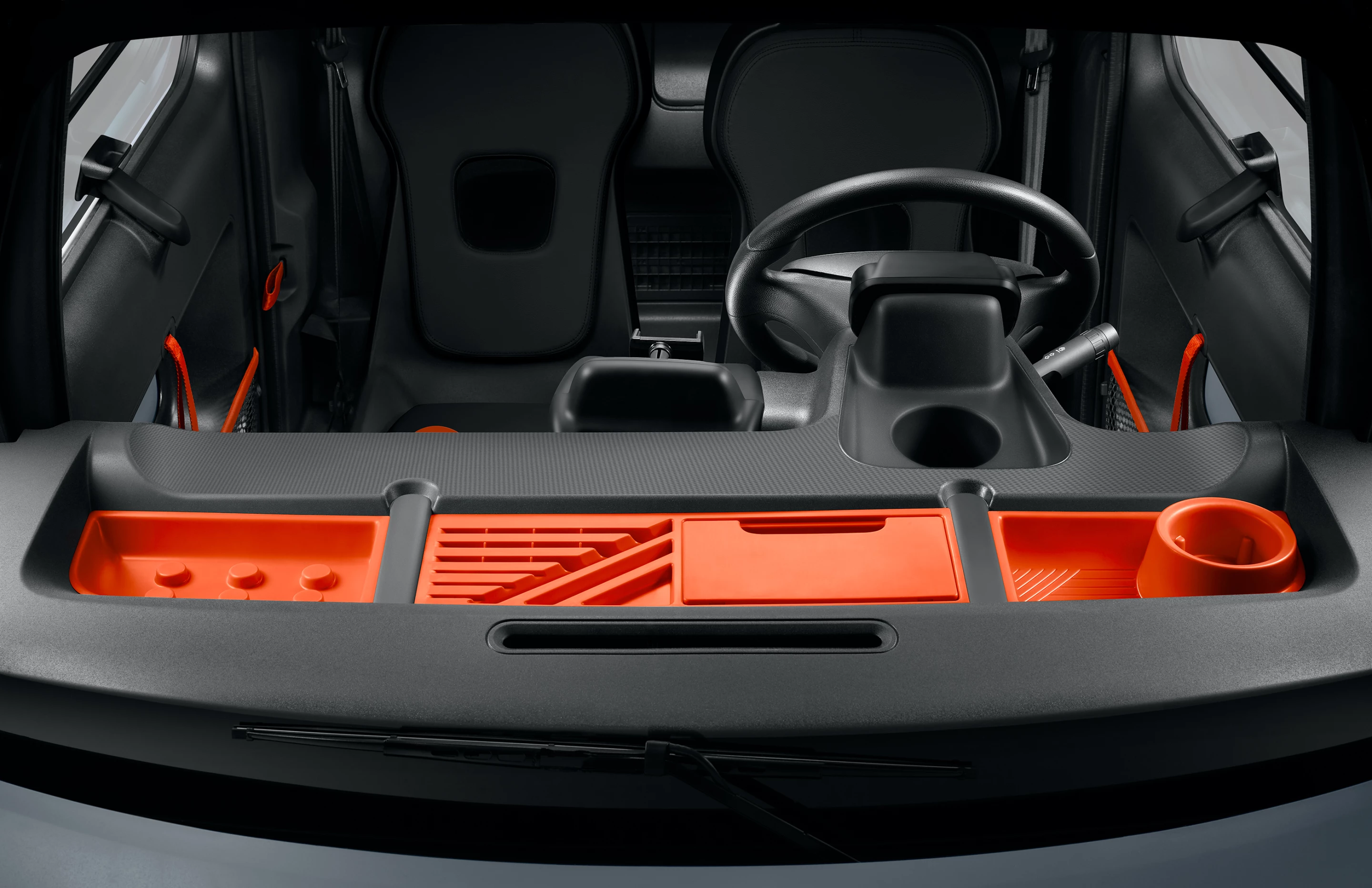 Dash trays keep things real bright 'n' simple