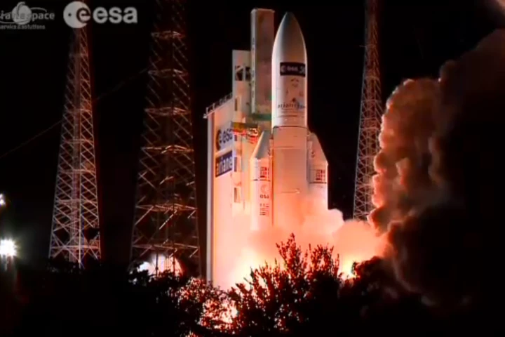 The ATV-5 mission lifting off (Image: ESA)