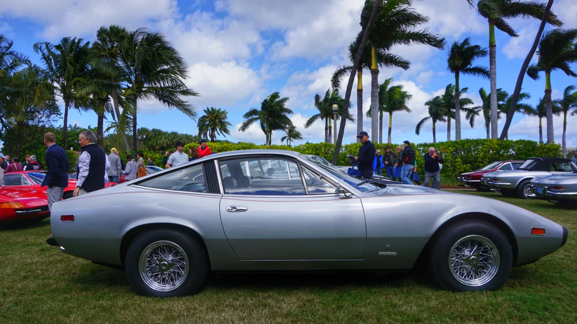 1972 365 GTC/4, one of the few cars on the field in anything other than all (or at least partially) restored condition