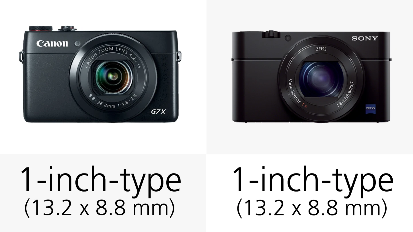 The one-inch type sensor makes the Canon G7 X and Sony RX100 M3 stand out from other compacts, but not each other
