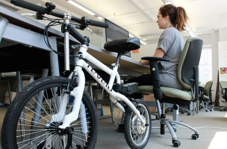 Due to its small size, the LIFEbike is easier to store in places such as offices
