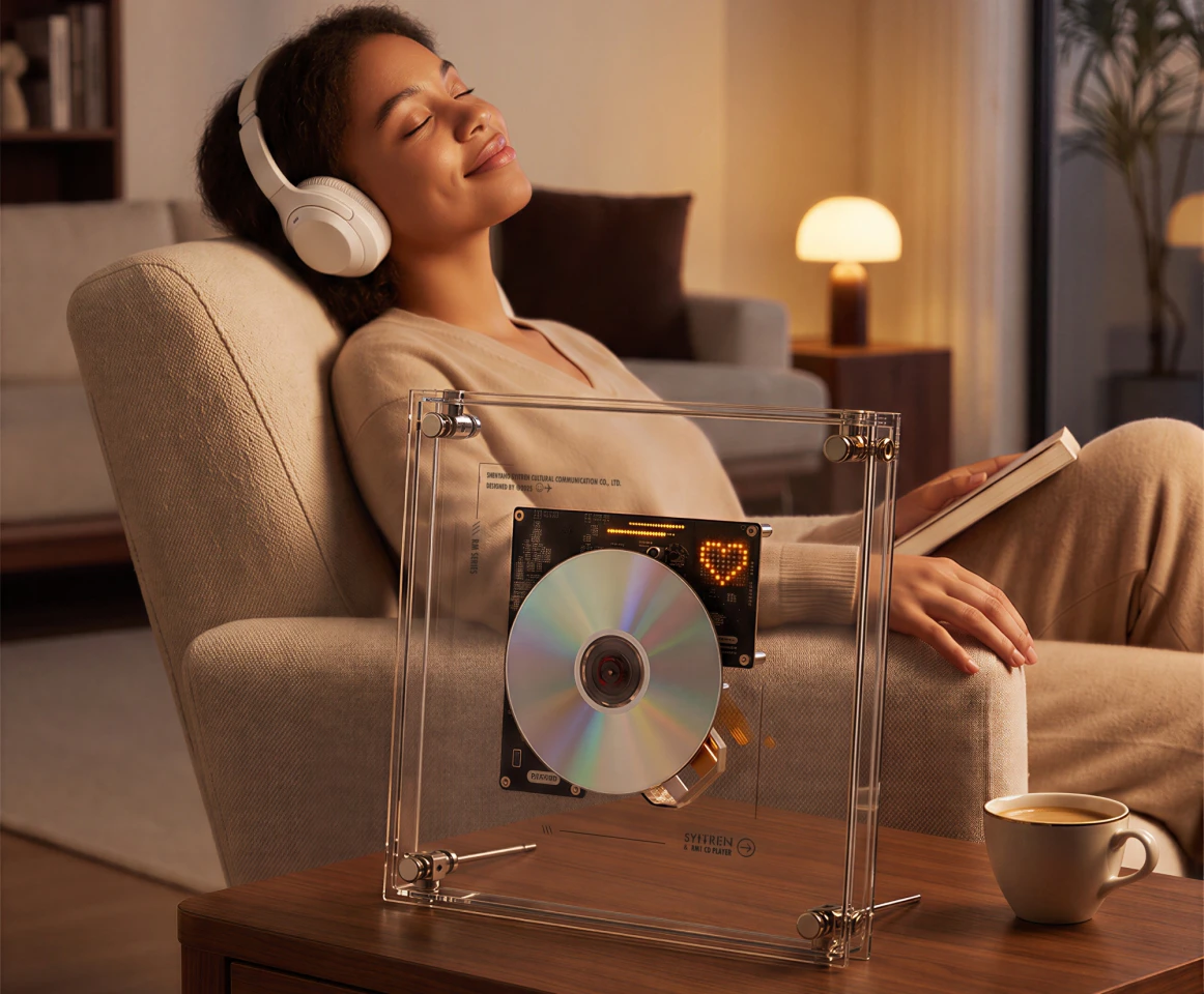 Built-in Bluetooth 5.3 connectivity allows the RM1 to stream a CD directly to wireless headphones or paired speakers of choice
