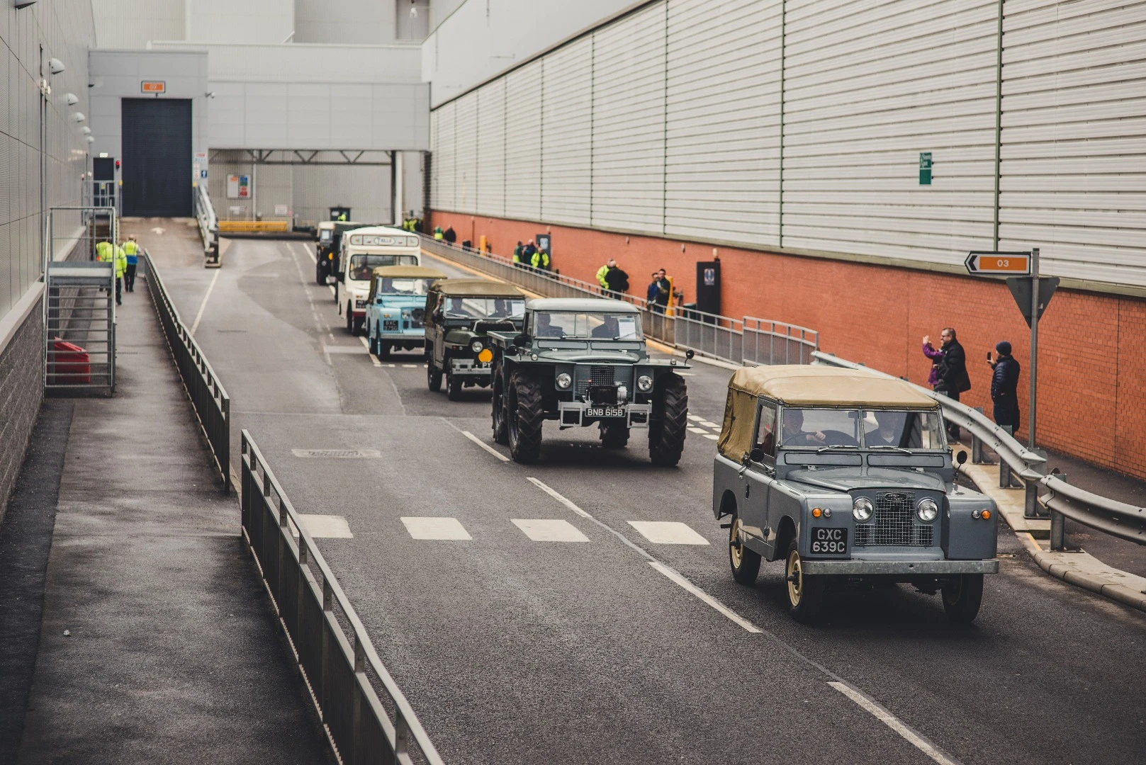 Defenders en route to the 2016 celebration
