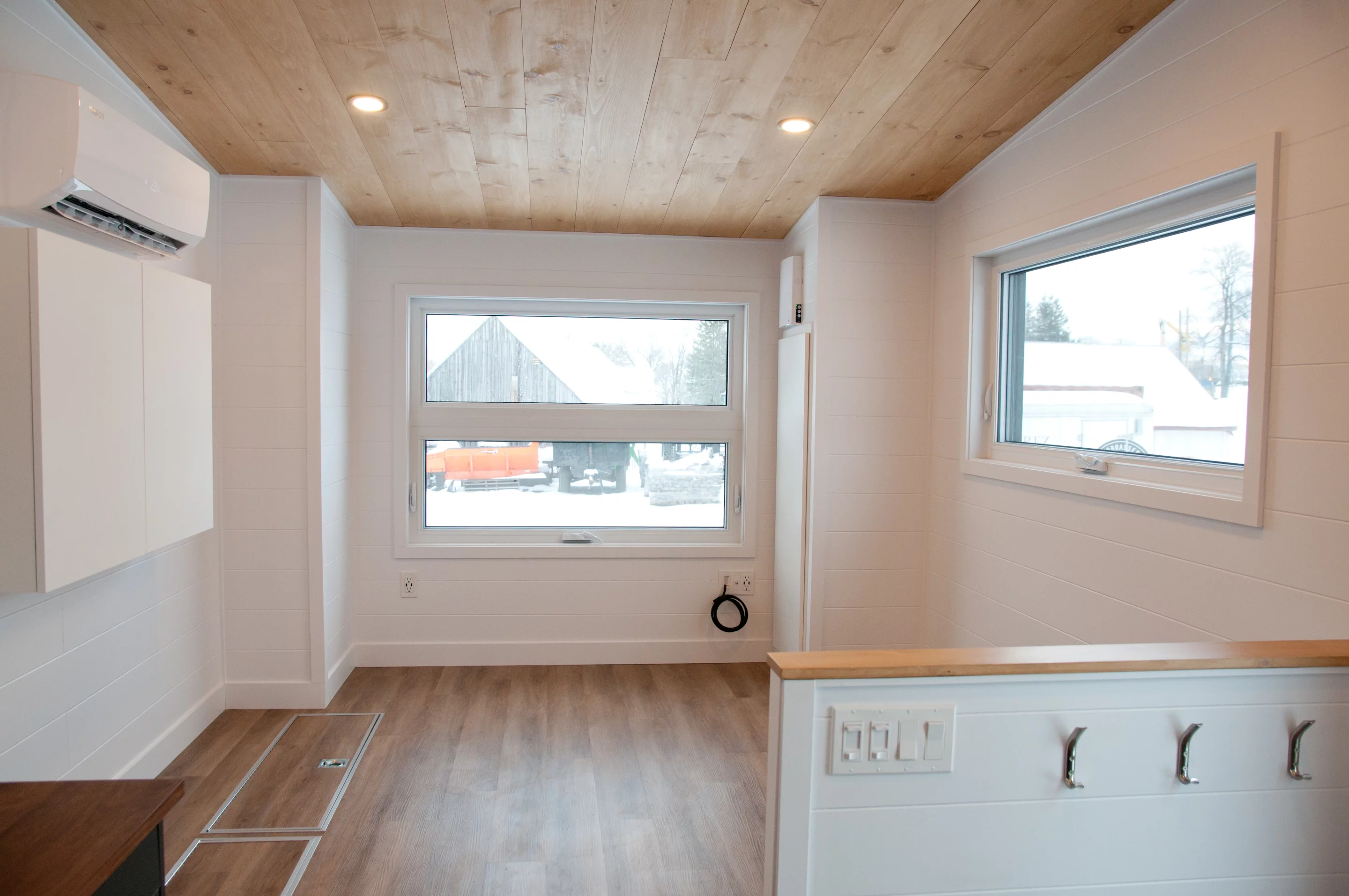 The Noyer XL's living room is light-filled thanks to generous glazing