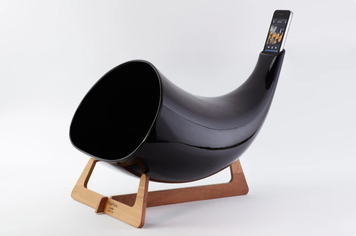 The Megaphone in black