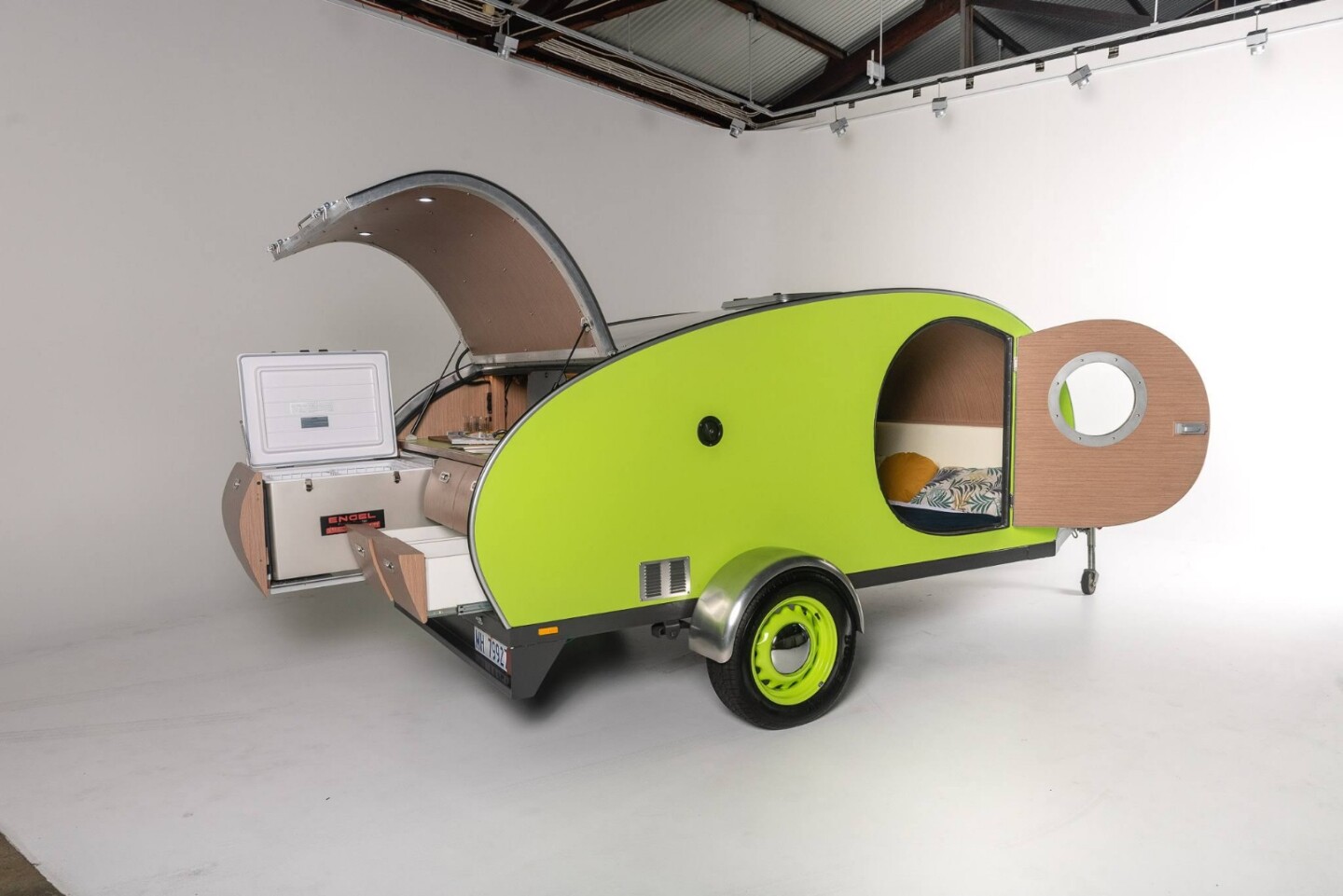 Cool Beans adds extra curves and color to the humble teardrop trailer