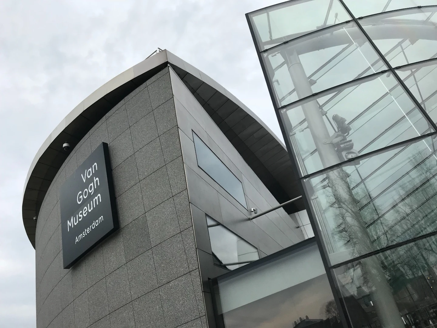 The Van Gogh Museum's new entrance by Hans van Heeswijk Architects was completed in 2015