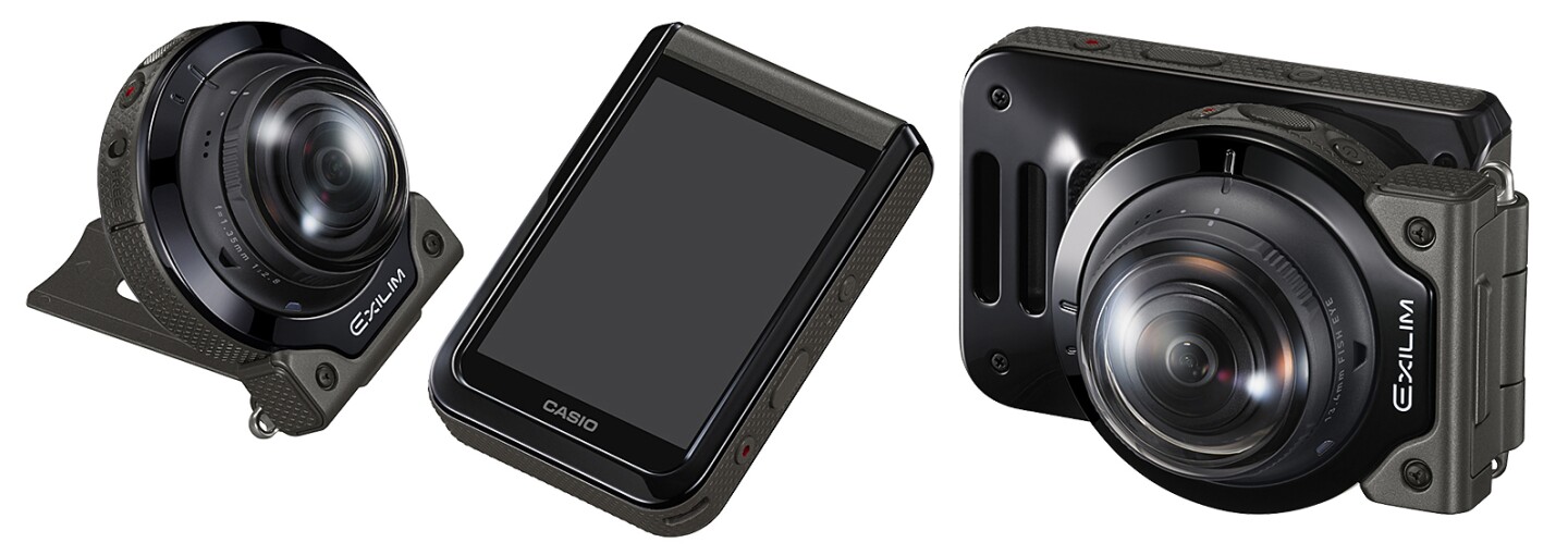 The modular Casio EX-FR200 can be used in a number of different configurations