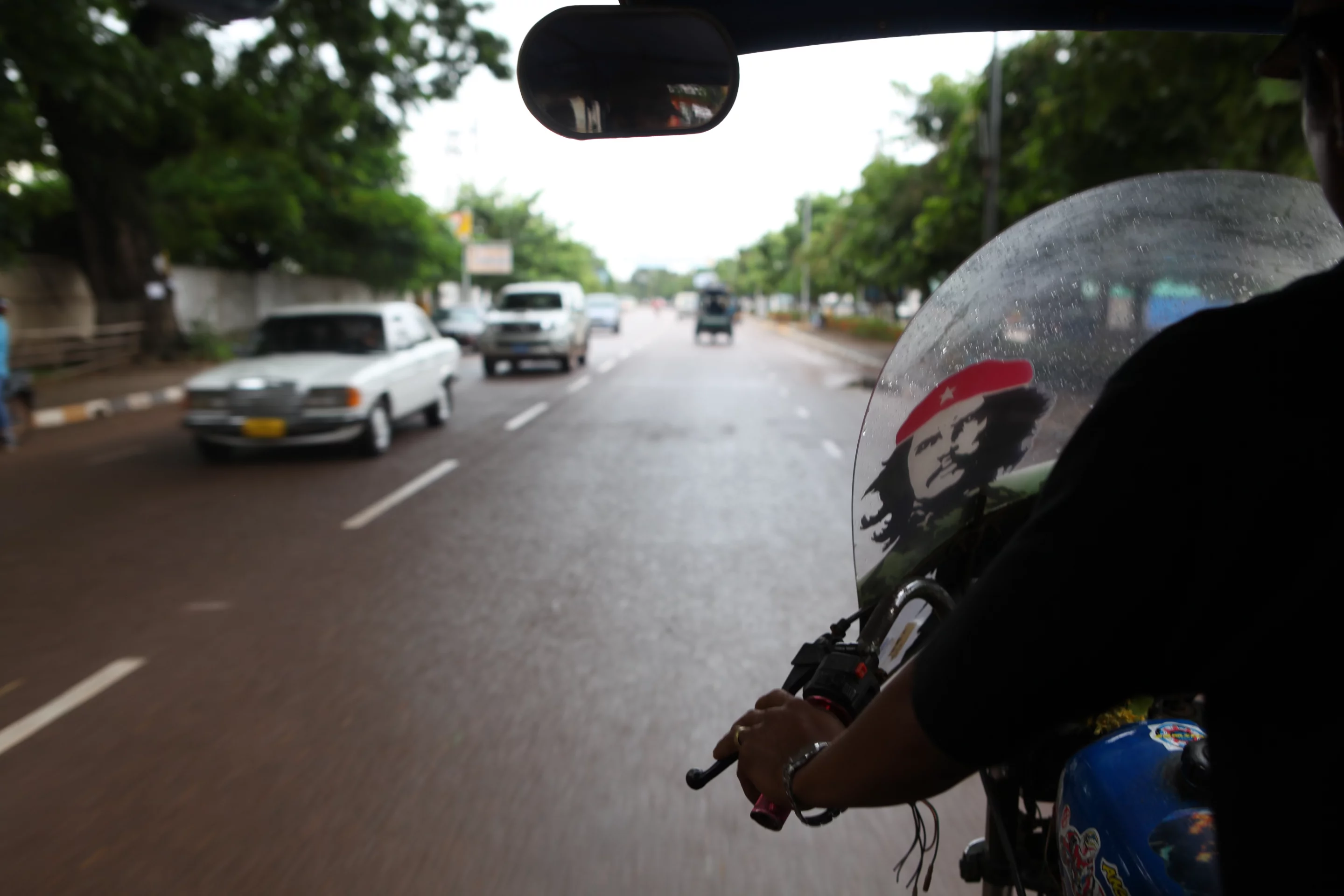Tuktuk in Vientiane - this thing was close to the single worst piece of roadgoing machinery I have ever been aboard - it's only saving grace was that it could only muster around 40 km/h and the driver knew its limit