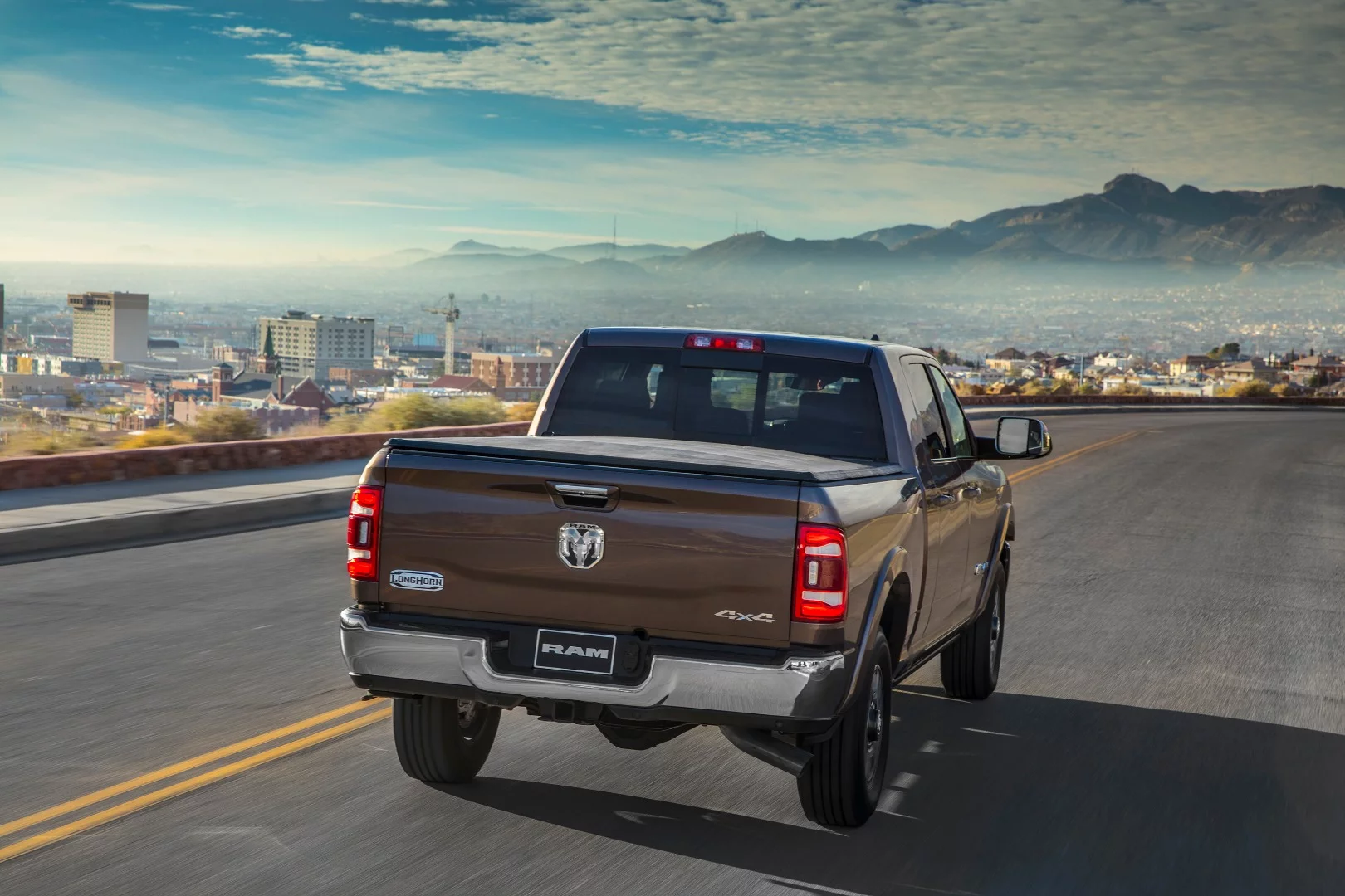 The Hemi's power enters an eight-speed automatic transmission in Fiat-Chrysler’s TorqueFlite line. Tuned for the 2019 Ram HD trucks and their needs, the transmission offers lower gearing for better pull