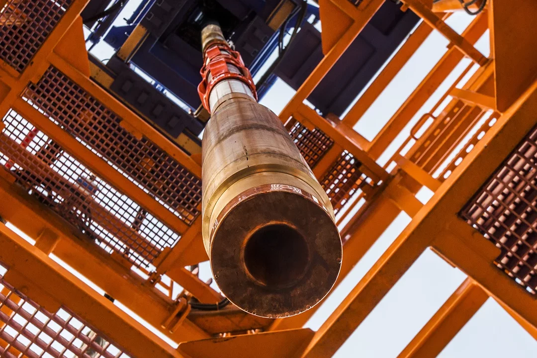 The Plasmabit head attaches to regular deep well drilling equipment