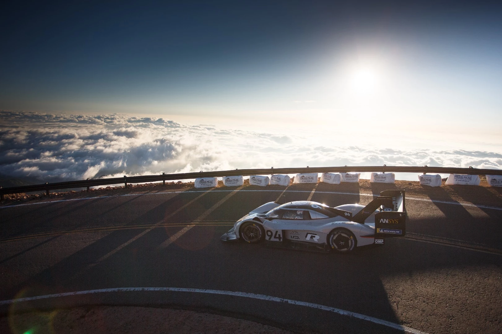 Above cloud level: Pikes Peak is more than 14,000 feet above sea level at the top