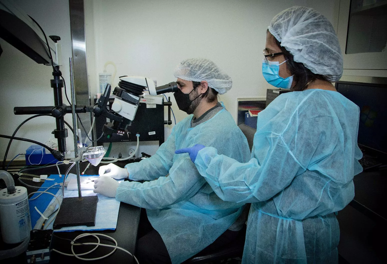 Tomas Huerta (left) and Sangeeta Chavan (right), researchers on the new study