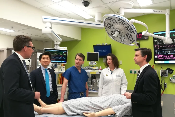 Surgeons at Johns Hopkins University who completed the world's first penis and scrotum transplant