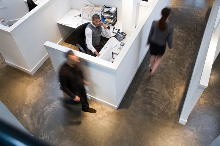 Office cubicles aren't always ideal workplaces