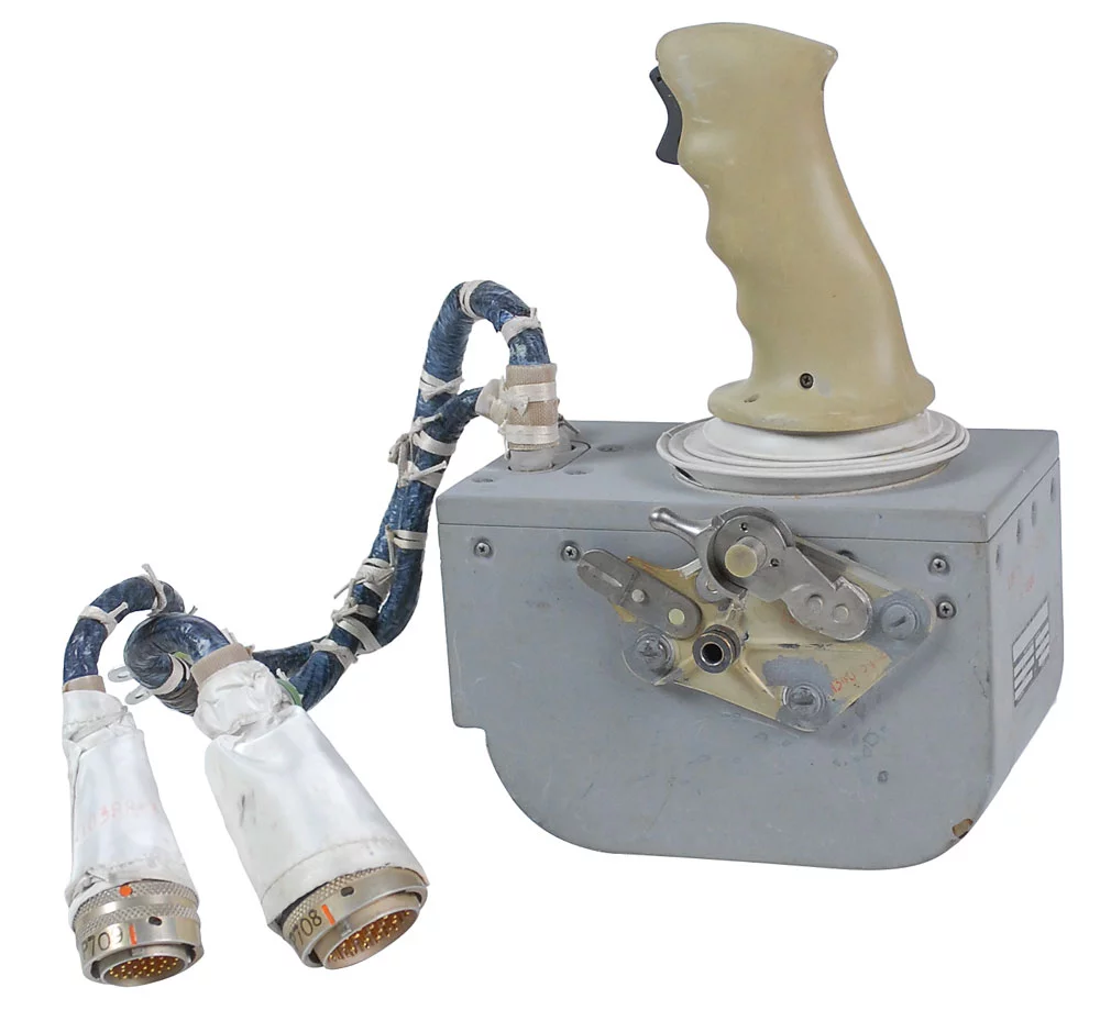 The Lunar Module rotational hand controller used by Dave Scott on board Apollo 15’s Lunar Module Falcon that is up for auction