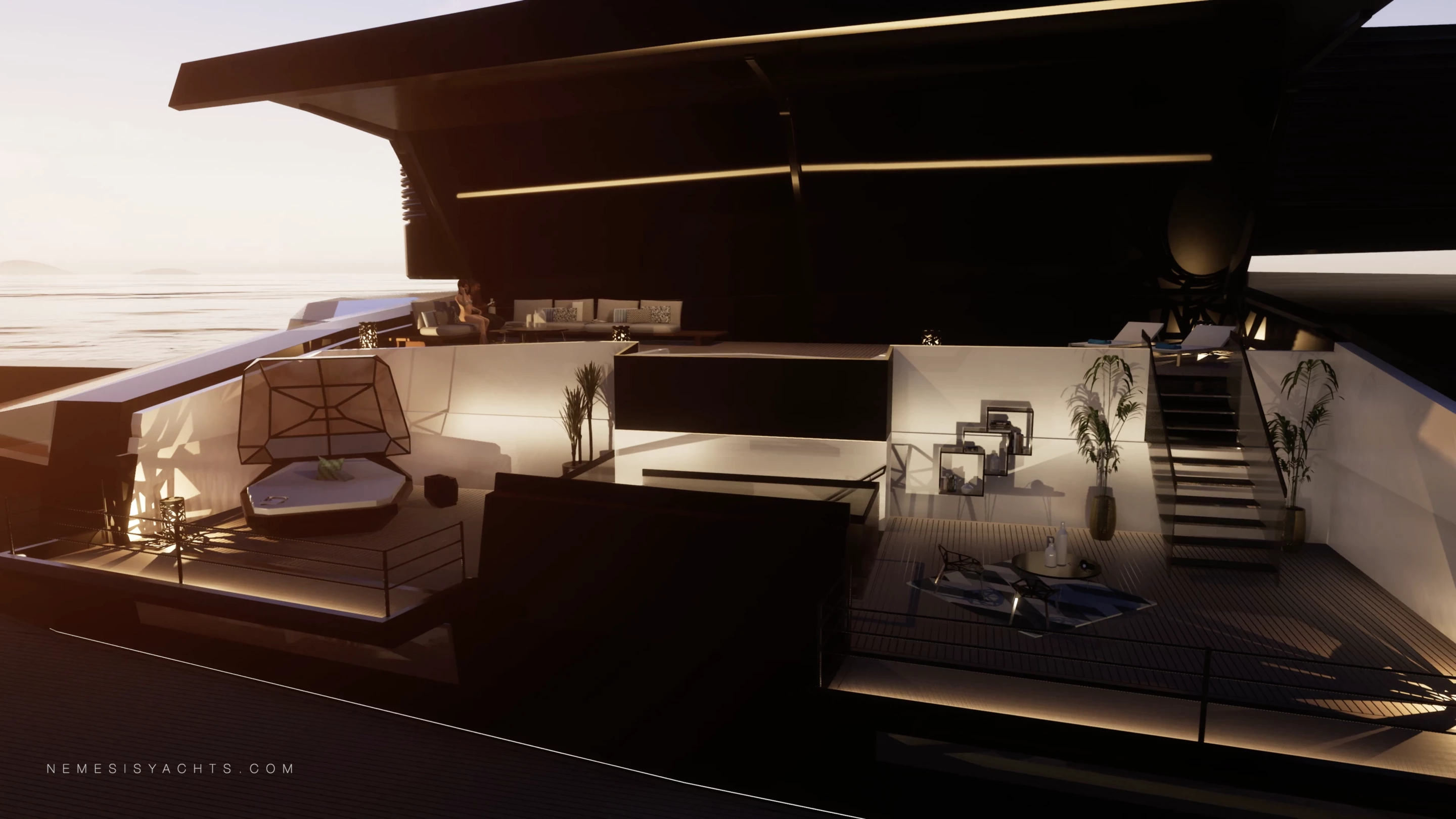 You can lift the lid on the luxurious living quarters ... or remove them altogether via crane