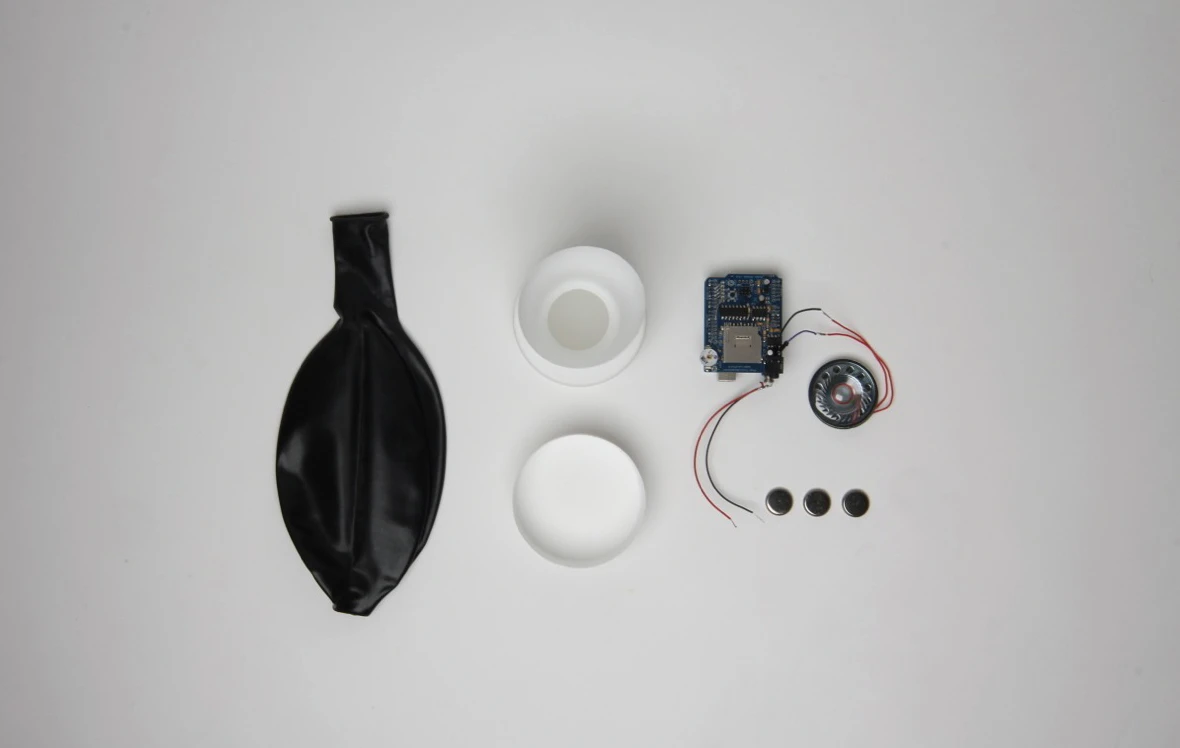 The components for the sound sphere