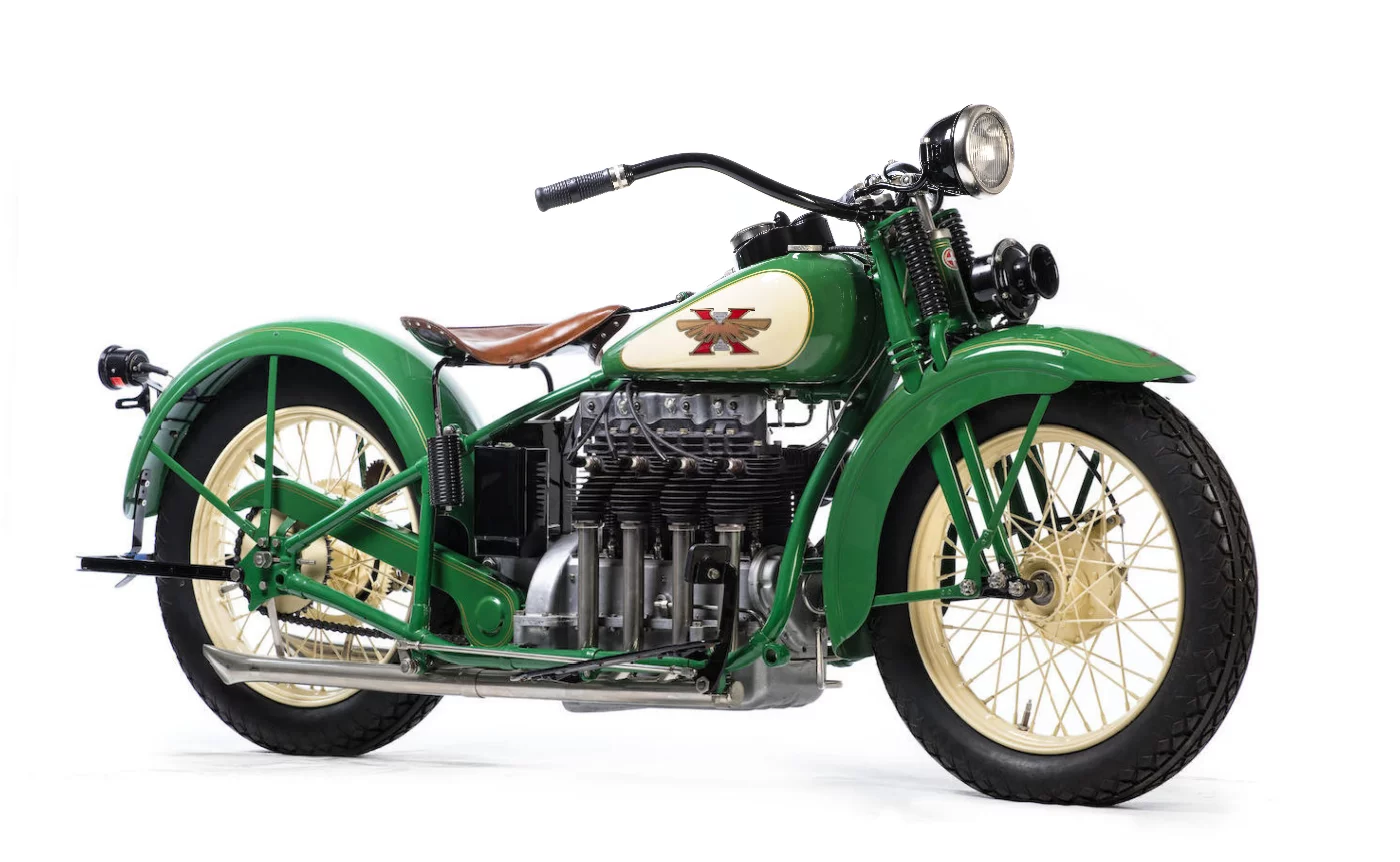 This 1929 Henderson Streamline KJ Four (Lot 570) sold for £52,500 ($68,402).