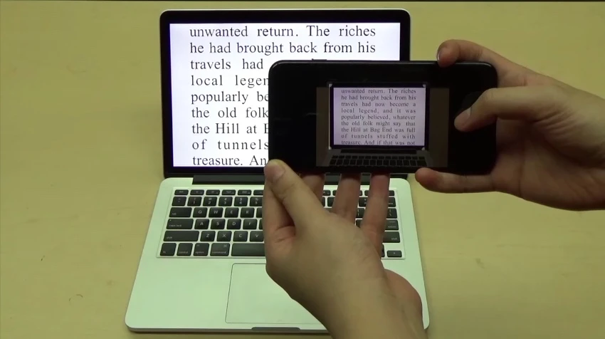 FontCode can even decipher messages from smartphone photos of text on computer screens