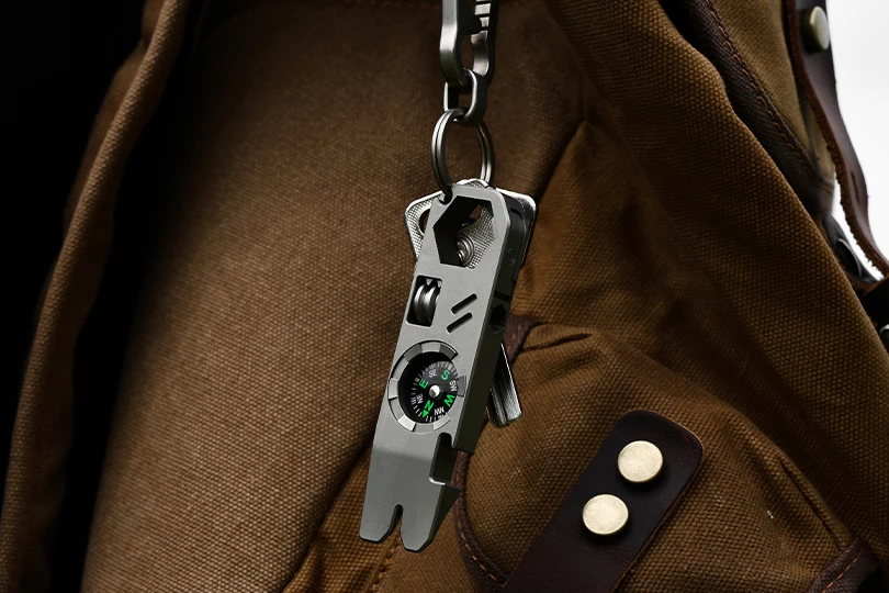 The SwitchDisc can be hung from a lanyard or keyring