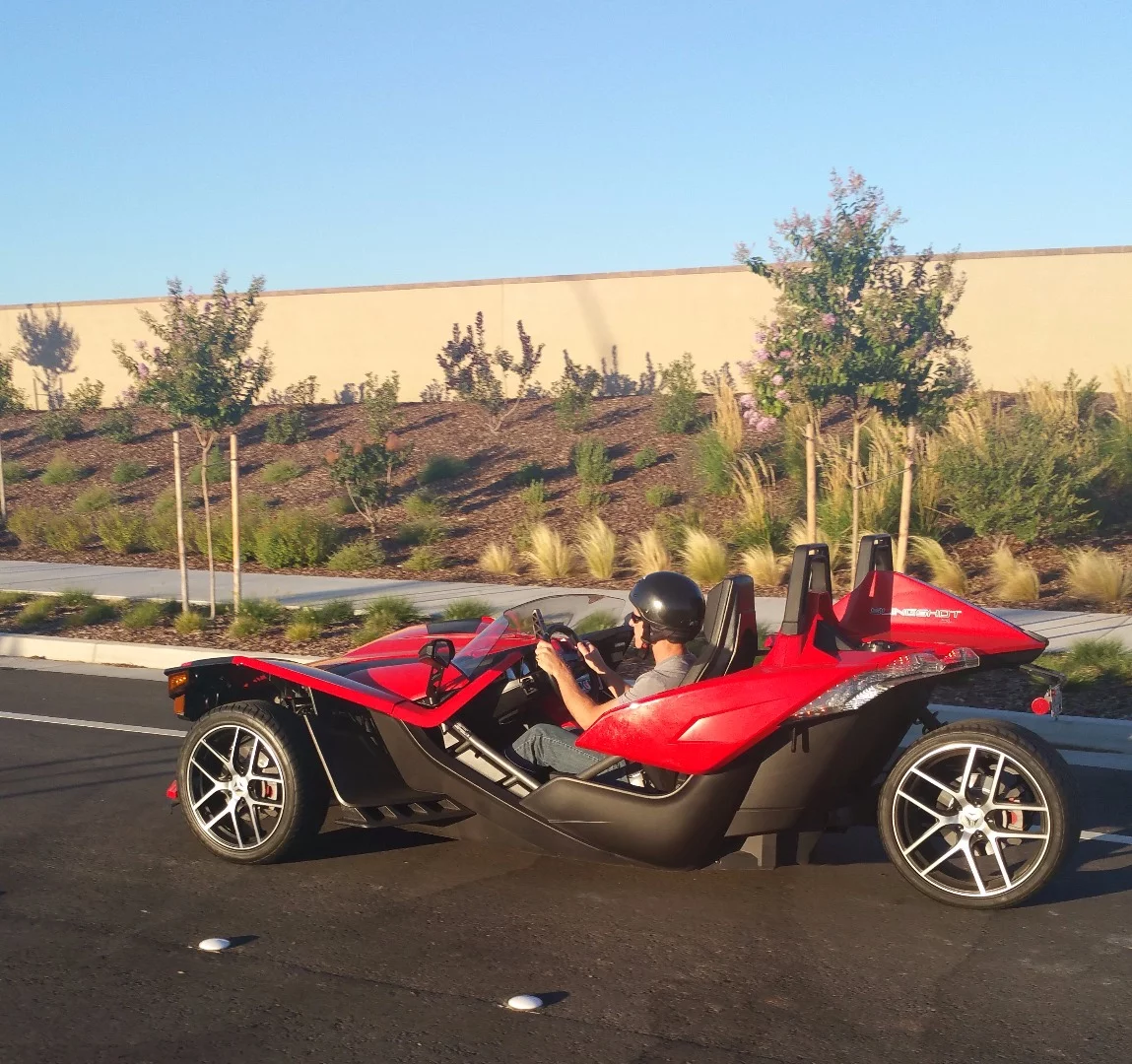 A required motorcycle helmet and license varies by state