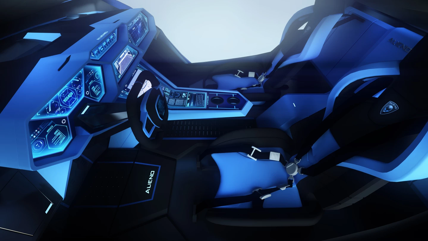 Two cupholders are standard, but you can specify up to four with heating or cooling. Alieno doesn't muck about