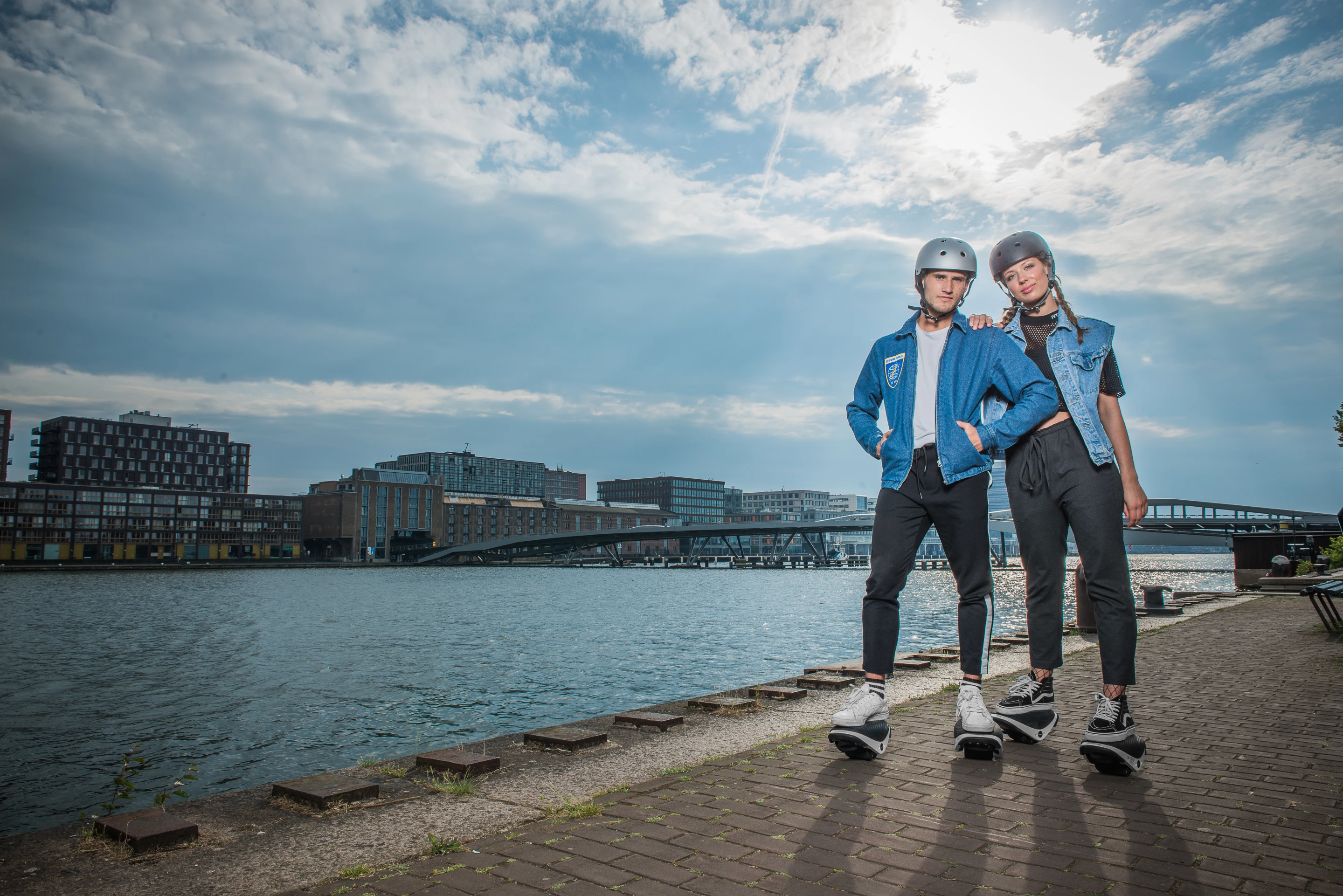 We're not sure a helmet is enough protective gear for the product