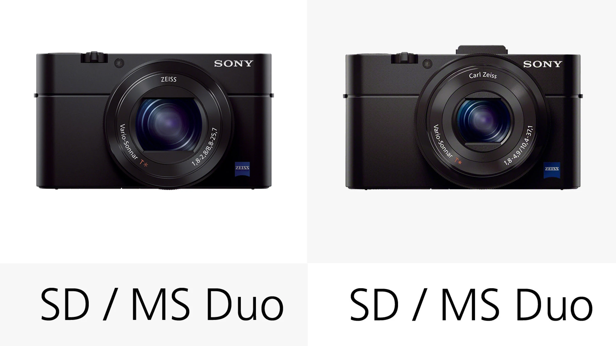 As with most other compact cameras on the market, the Sony RX100 III and RX100 II both use SD memory cards