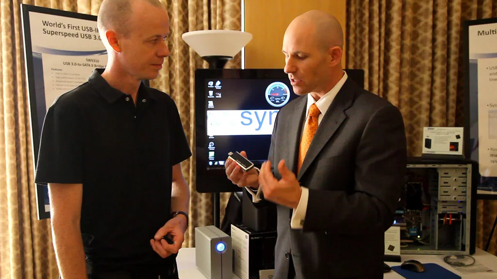 Symwave's John O'Neil explains the speed and CPU load advantages of USB 3.0 at CES 2010