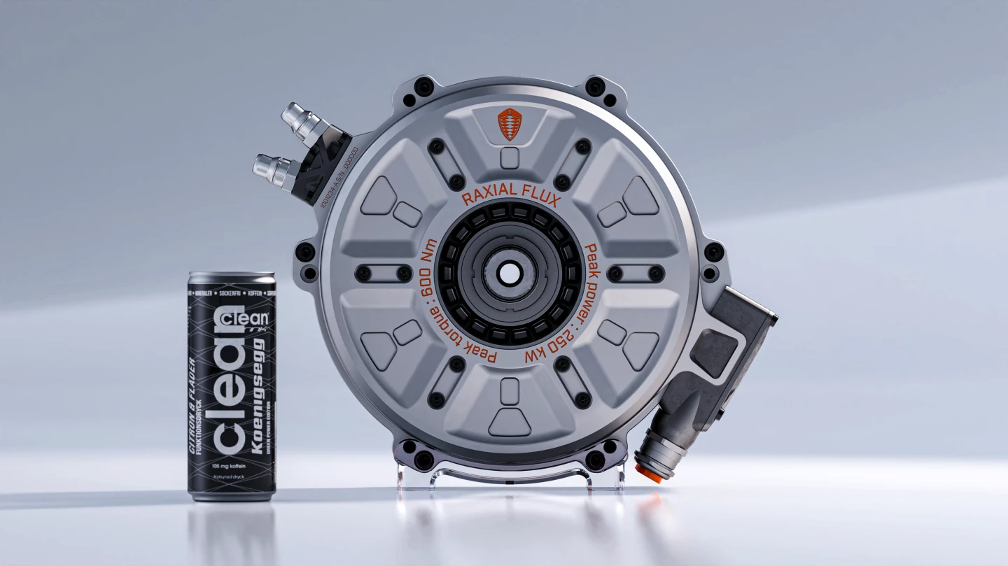 The torque-dense Quark motor weighs in at 66 lb and measures just 13 inches wide