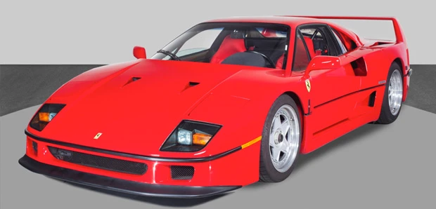 This 1991 Ferrari F40 is estimated to sell for between $1,200,000 and $1,500,000