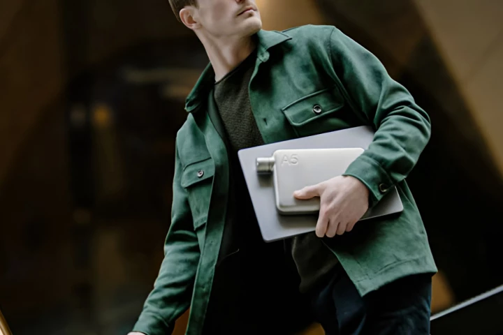 The bottles will easily fit alongside a laptop in a bag, but are easy to cart around without one