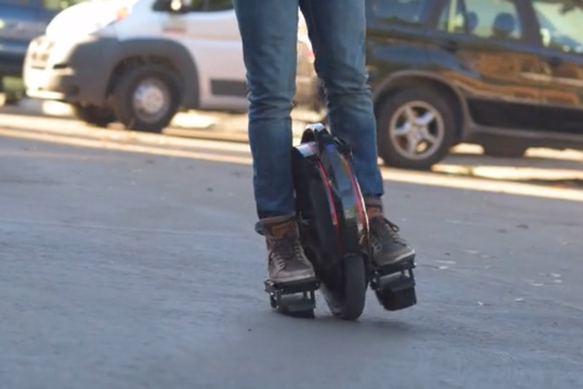 Solowheel makes a very pleasing swooshing noise as you ride by