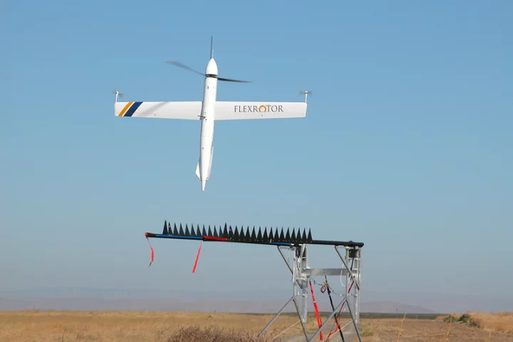 The Flexrotor takes off vertically from its launch platform