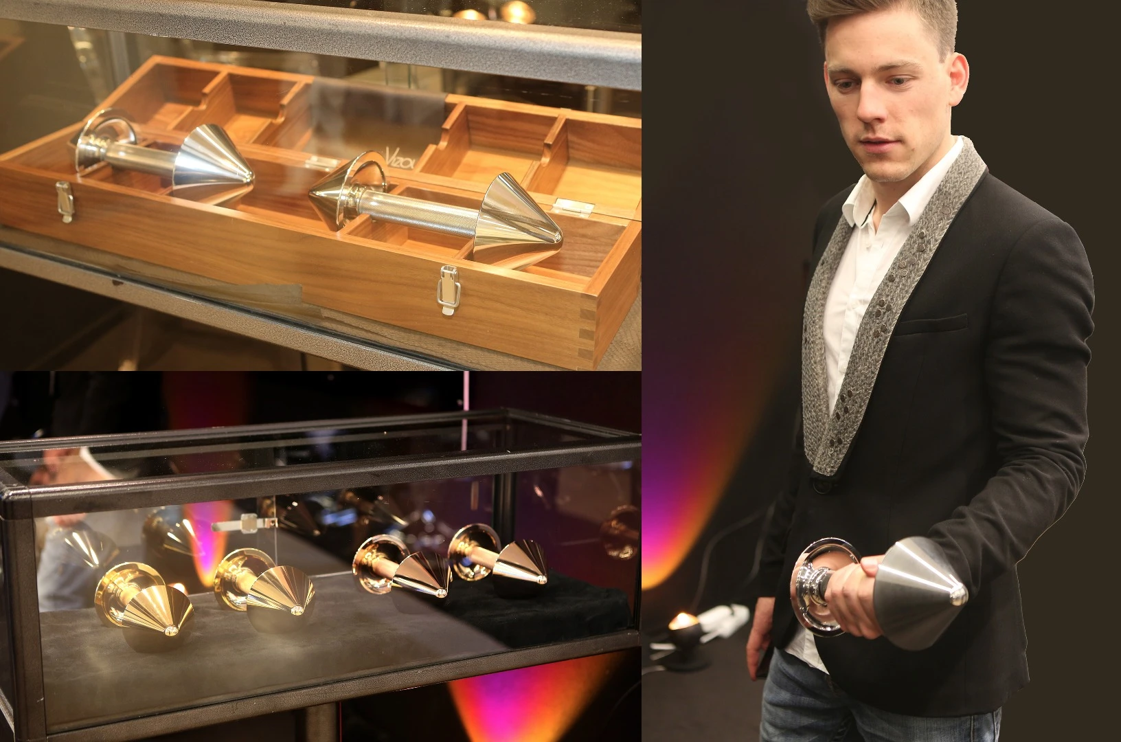 German company Visoury makes dumbells. Indeed, they only make dumbells, albeit very exclusive dumbells. For example, a pair of 2 kg dumbells made from stainless steel and coated in ruthenium will cost you €4,900, while the same set with 300 white diamonds (approximately 3 ct) and four black diamonds (approx. 8 ct) costs €19,900, or you can go the whole hog and get the premium set which has 750 white diamonds (approx. 7.5 ct) and runs to €29,900 a pair. That's inclusive of German VAT, so depending on where you live, you might be able to get a refund when you leave the country, which will more than pay your excess baggage bill.