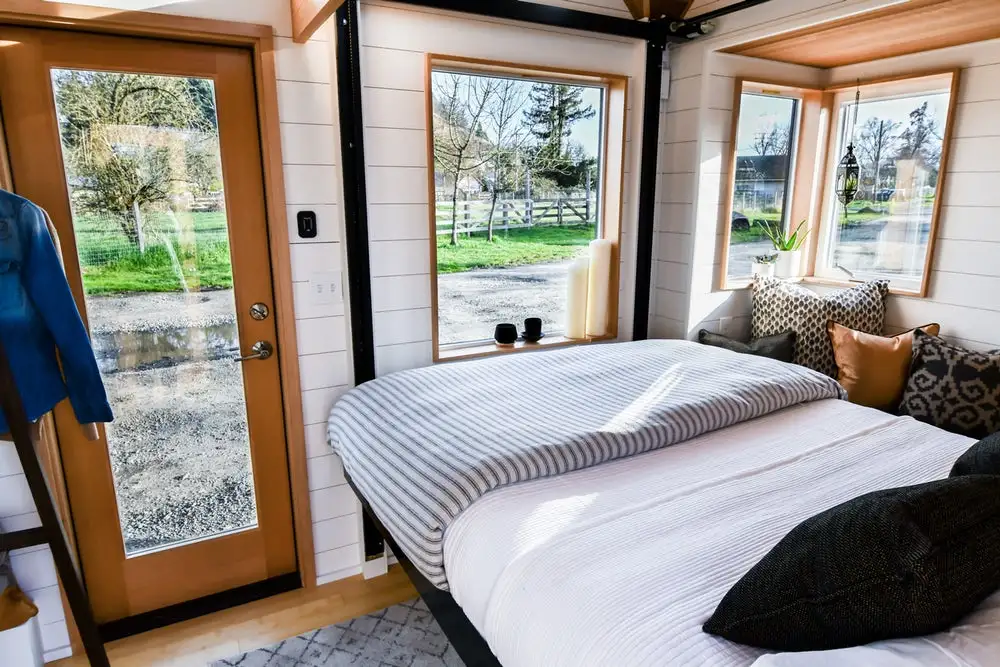 The Urban Payette with Elevator Bed, with the bed in the down position